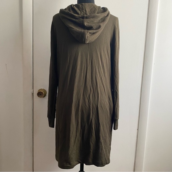 Lou & Grey Small Olive Green Hooded Sweater Dress - Picture 2 of 7